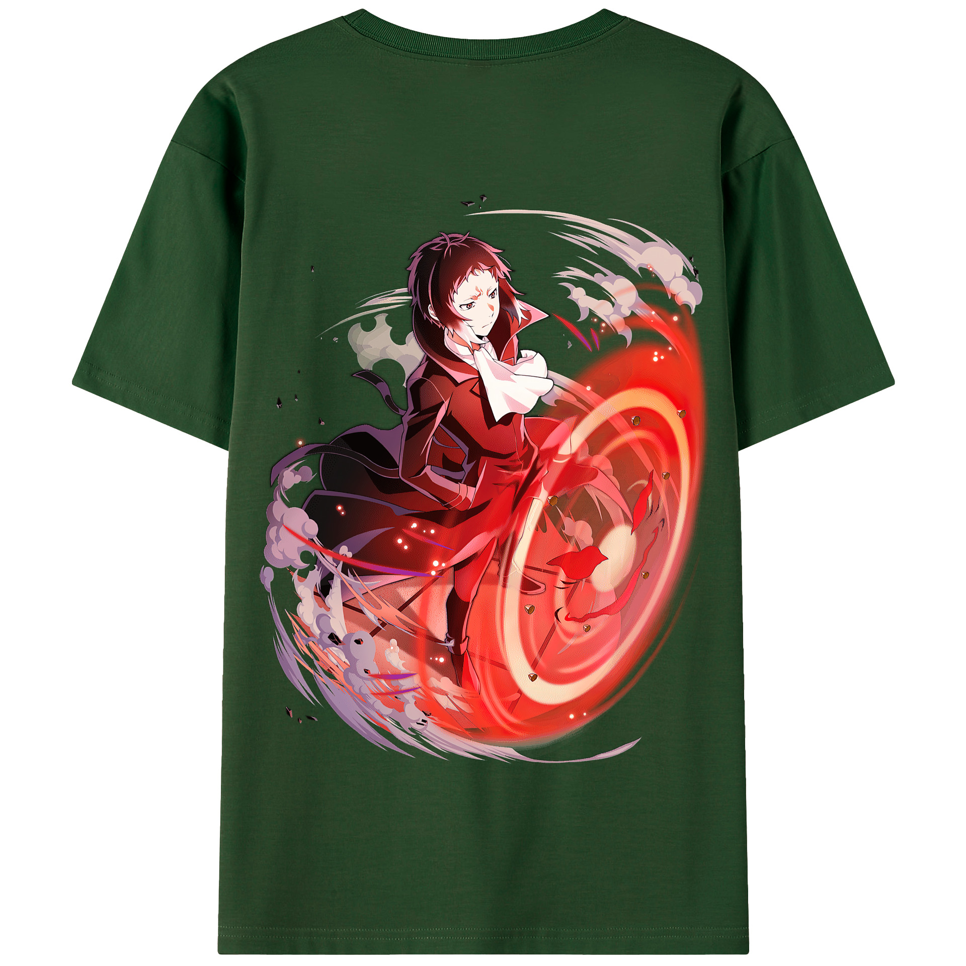 （画像用） 文豪ストレイドッグス Bungo Stray Dogs 綿100％半袖Tシャツ（背面プリント）